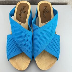 JAX‎ & BARD Women's Heeled Sandals Libby Hill in Saltwater Blue Size 9.5